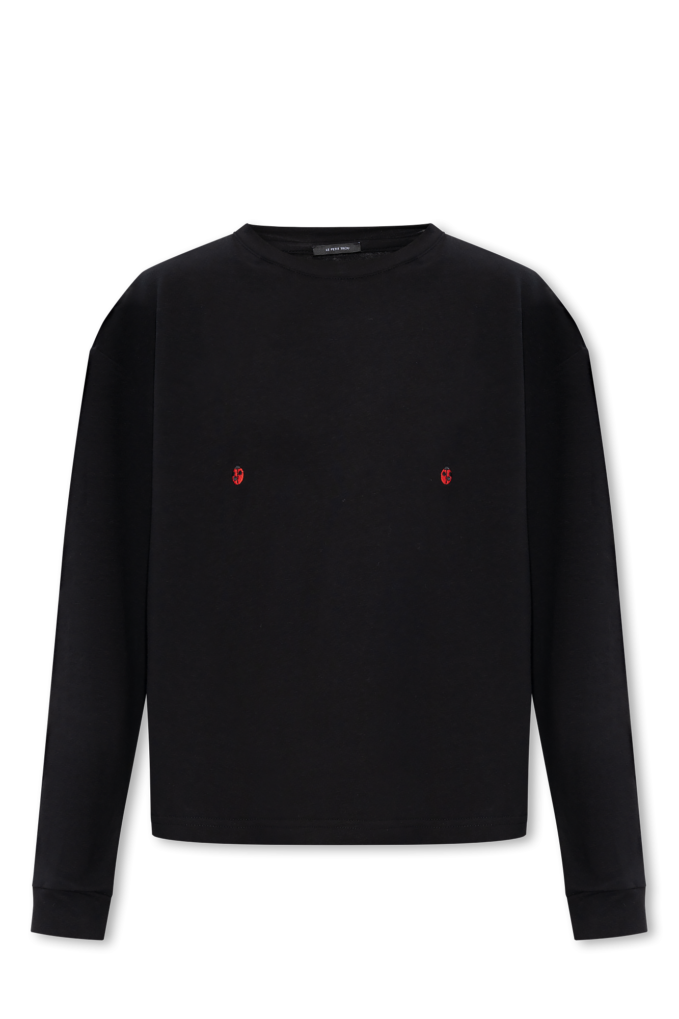 Black Coccinelle T shirt with long sleeves Le Petit Trou